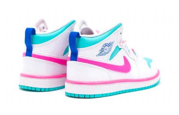 Nike Air Jordan 1 Mid Tops Ps Retro Basketball Sko Til Mænd Lyserød