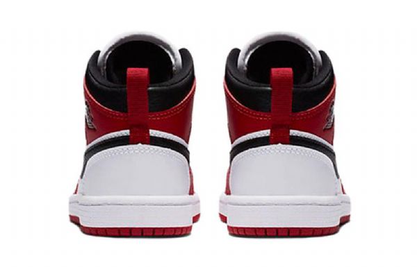 Nike Air Jordan 1 Mid Tops Ps Retro Basketball Sko Til Mænd Rød Hvid
