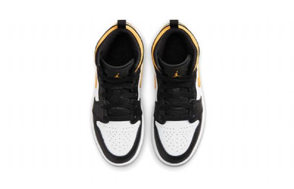 Nike Air Jordan 1 Mid Tops Ps Retro Basketball Sko Til Mænd Sort Guld