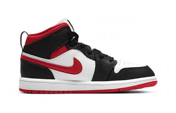 Nike Air Jordan 1 Mid Tops Ps Retro Basketball Sko Til Mænd Sort Rød