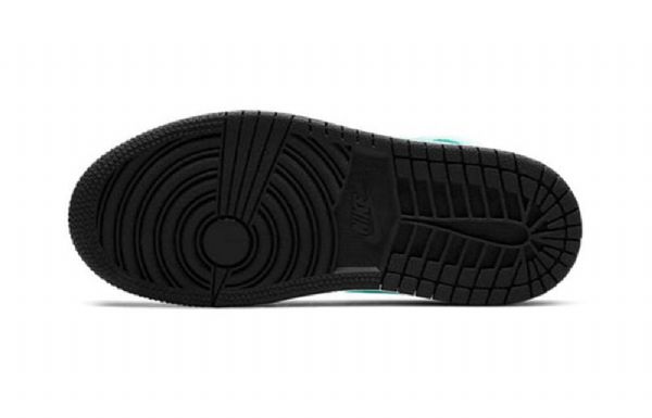 Nike Air Jordan 1 Mid Tops Ps Retro Basketball Sko Til Mænd Sort Turkis