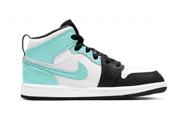 Nike Air Jordan 1 Mid Tops Ps Retro Basketball Sko Til Mænd Sort Turkis