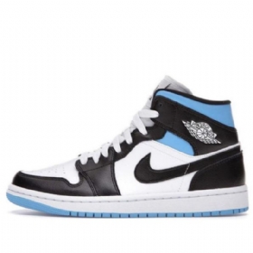 Nike Air Jordan 1 Mid Tops Retro Basketball Sko Til Damer Blå