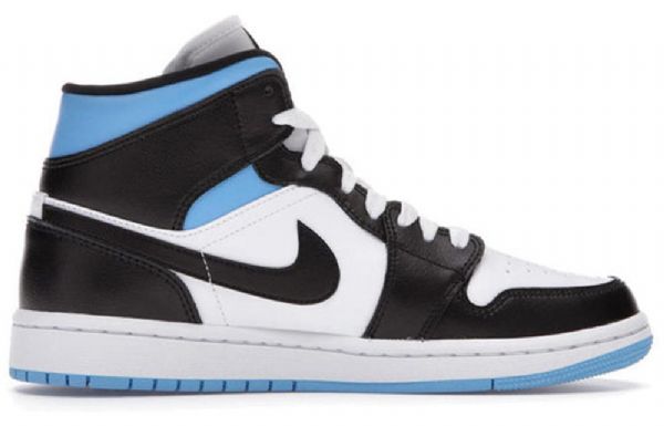 Nike Air Jordan 1 Mid Tops Retro Basketball Sko Til Damer Blå