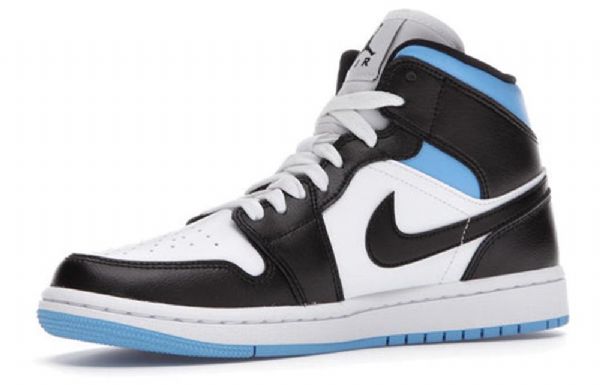 Nike Air Jordan 1 Mid Tops Retro Basketball Sko Til Damer Blå
