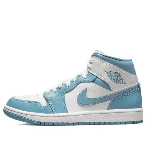 Nike Air Jordan 1 Mid Tops Retro Basketball Sko Til Damer Blå