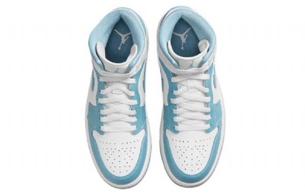 Nike Air Jordan 1 Mid Tops Retro Basketball Sko Til Damer Blå