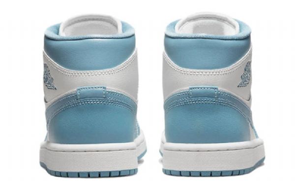 Nike Air Jordan 1 Mid Tops Retro Basketball Sko Til Damer Blå