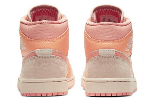 Nike Air Jordan 1 Mid Tops Retro Basketball Sko Til Damer Coral