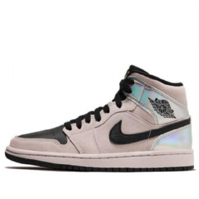 Nike Air Jordan 1 Mid Tops Retro Basketball Sko Til Damer Coral