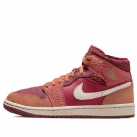 Nike Air Jordan 1 Mid Tops Retro Basketball Sko Til Damer Coral