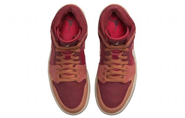 Nike Air Jordan 1 Mid Tops Retro Basketball Sko Til Damer Coral