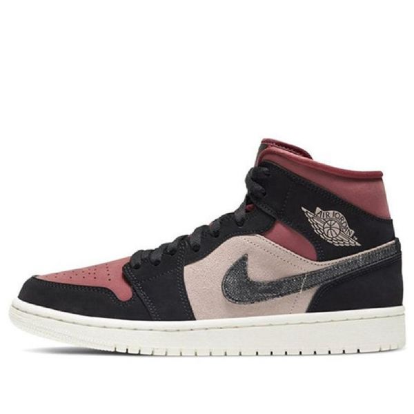 Nike Air Jordan 1 Mid Tops Retro Basketball Sko Til Damer Flerfarvet