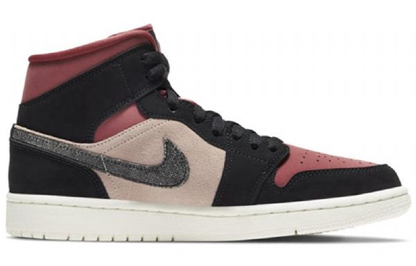 Nike Air Jordan 1 Mid Tops Retro Basketball Sko Til Damer Flerfarvet