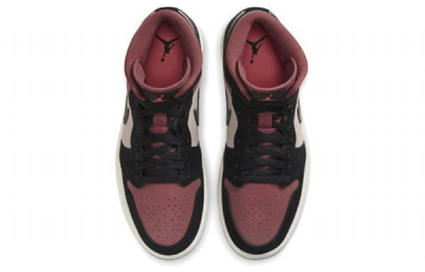 Nike Air Jordan 1 Mid Tops Retro Basketball Sko Til Damer Flerfarvet