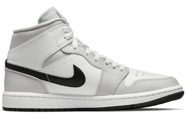 Nike Air Jordan 1 Mid Tops Retro Basketball Sko Til Damer Grå