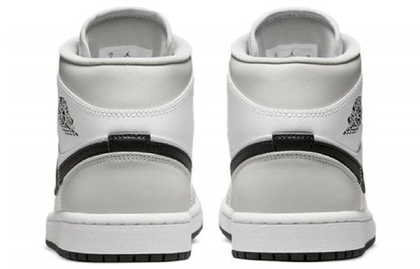 Nike Air Jordan 1 Mid Tops Retro Basketball Sko Til Damer Grå