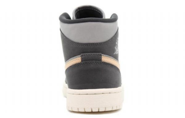 Nike Air Jordan 1 Mid Tops Retro Basketball Sko Til Damer Grå