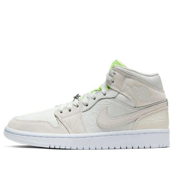 Nike Air Jordan 1 Mid Tops Retro Basketball Sko Til Damer Grøn