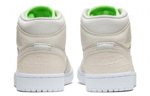 Nike Air Jordan 1 Mid Tops Retro Basketball Sko Til Damer Grøn