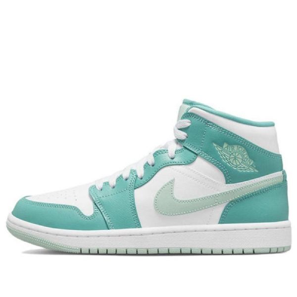 Nike Air Jordan 1 Mid Tops Retro Basketball Sko Til Damer Grøn