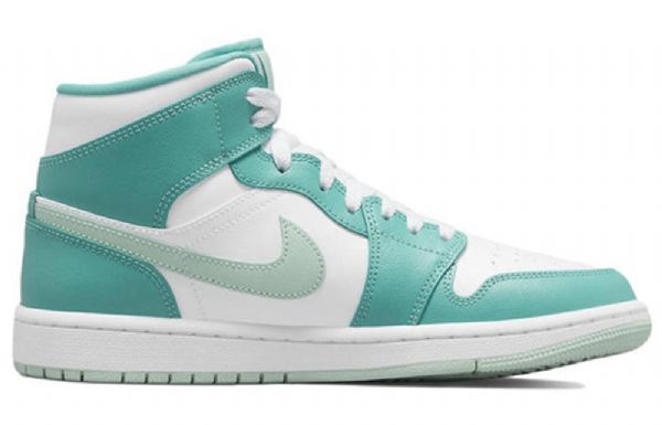 Nike Air Jordan 1 Mid Tops Retro Basketball Sko Til Damer Grøn