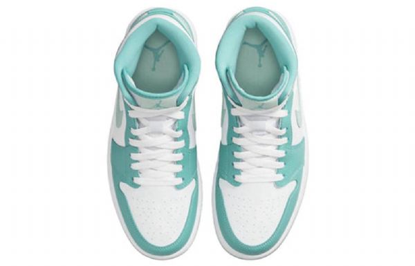 Nike Air Jordan 1 Mid Tops Retro Basketball Sko Til Damer Grøn