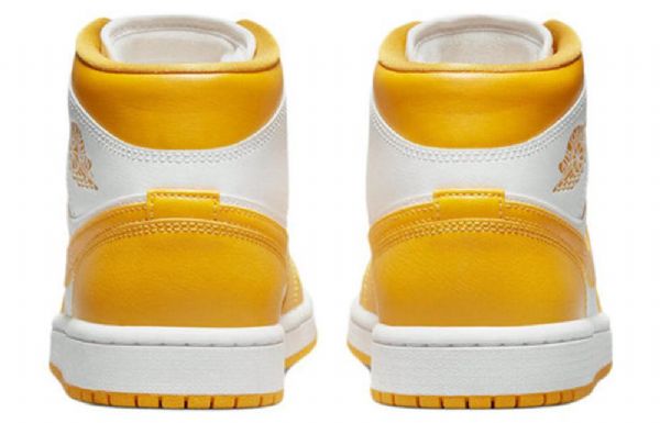 Nike Air Jordan 1 Mid Tops Retro Basketball Sko Til Damer Guld