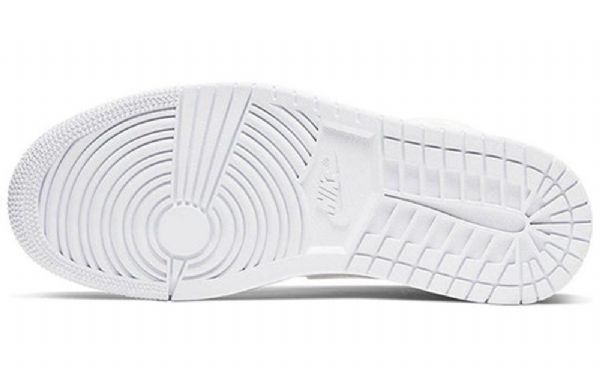 Nike Air Jordan 1 Mid Tops Retro Basketball Sko Til Damer Hvid