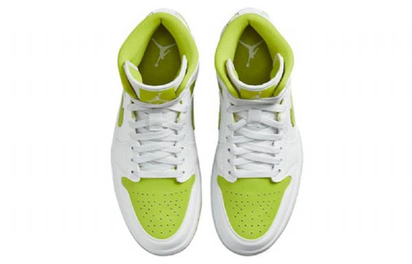 Nike Air Jordan 1 Mid Tops Retro Basketball Sko Til Damer Hvid