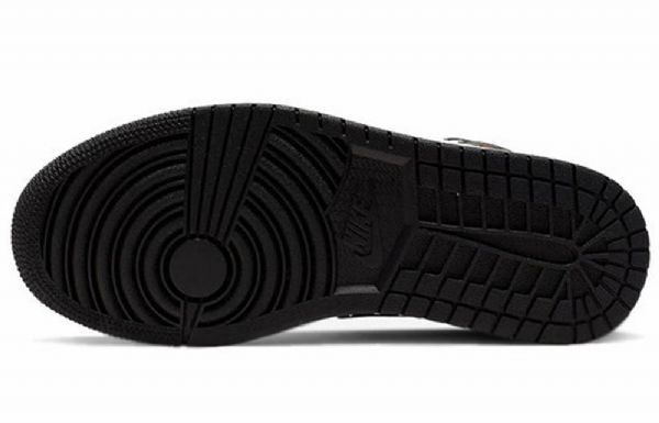 Nike Air Jordan 1 Mid Tops Retro Basketball Sko Til Damer Hvid Sort