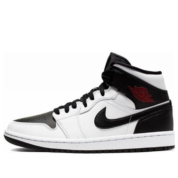 Nike Air Jordan 1 Mid Tops Retro Basketball Sko Til Damer Hvid Sort