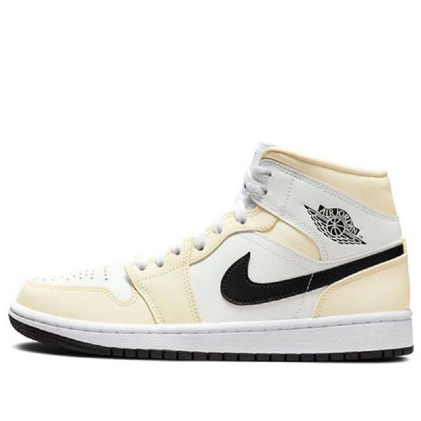 Nike Air Jordan 1 Mid Tops Retro Basketball Sko Til Damer Khaki
