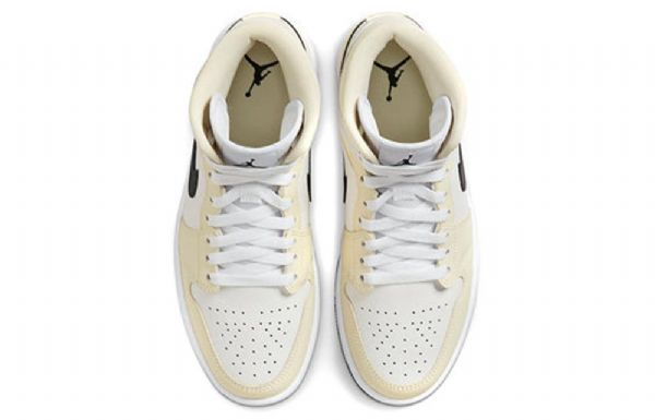 Nike Air Jordan 1 Mid Tops Retro Basketball Sko Til Damer Khaki