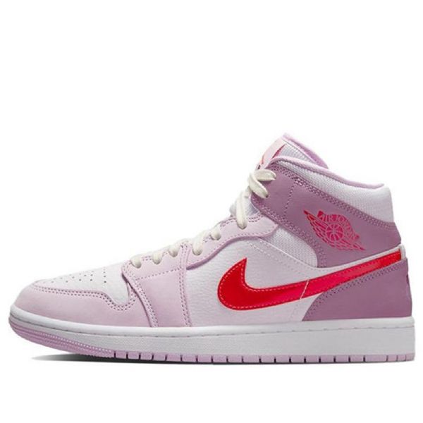 Nike Air Jordan 1 Mid Tops Retro Basketball Sko Til Damer Lys Lilla