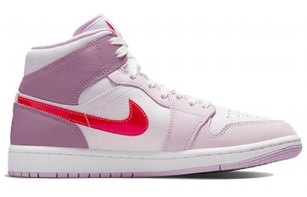 Nike Air Jordan 1 Mid Tops Retro Basketball Sko Til Damer Lys Lilla