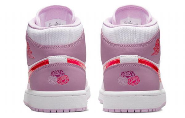 Nike Air Jordan 1 Mid Tops Retro Basketball Sko Til Damer Lys Lilla