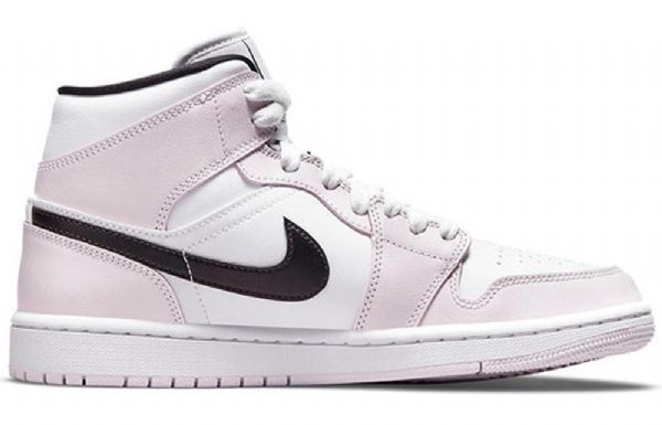 Nike Air Jordan 1 Mid Tops Retro Basketball Sko Til Damer Lyserød