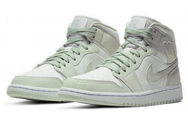 Nike Air Jordan 1 Mid Tops Retro Basketball Sko Til Damer Mint