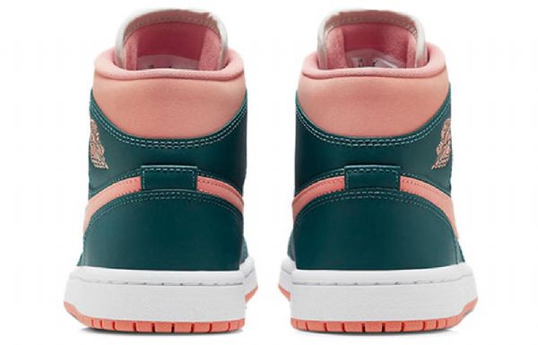 Nike Air Jordan 1 Mid Tops Retro Basketball Sko Til Damer Mørkegrøn