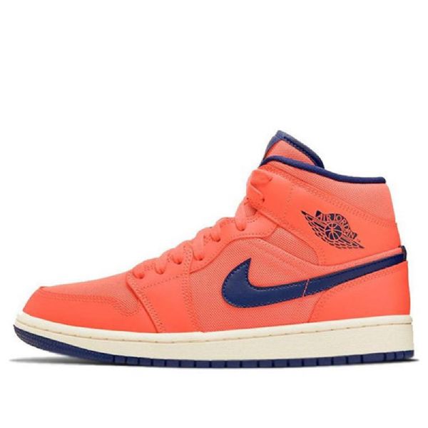 Nike Air Jordan 1 Mid Tops Retro Basketball Sko Til Damer Orange