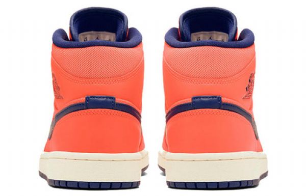 Nike Air Jordan 1 Mid Tops Retro Basketball Sko Til Damer Orange