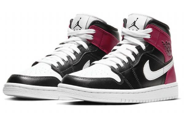 Nike Air Jordan 1 Mid Tops Retro Basketball Sko Til Damer Rød