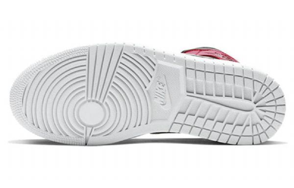 Nike Air Jordan 1 Mid Tops Retro Basketball Sko Til Damer Rød