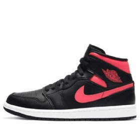 Nike Air Jordan 1 Mid Tops Retro Basketball Sko Til Damer Rød