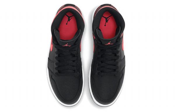 Nike Air Jordan 1 Mid Tops Retro Basketball Sko Til Damer Rød