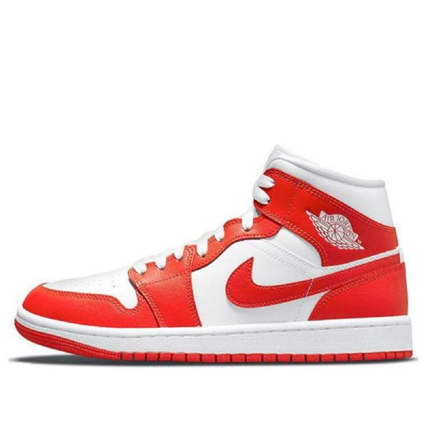 Nike Air Jordan 1 Mid Tops Retro Basketball Sko Til Damer Rød