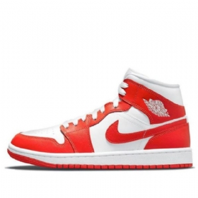 Nike Air Jordan 1 Mid Tops Retro Basketball Sko Til Damer Rød