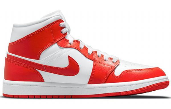 Nike Air Jordan 1 Mid Tops Retro Basketball Sko Til Damer Rød