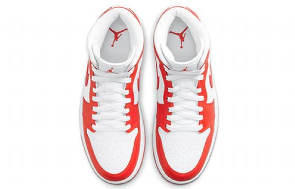 Nike Air Jordan 1 Mid Tops Retro Basketball Sko Til Damer Rød
